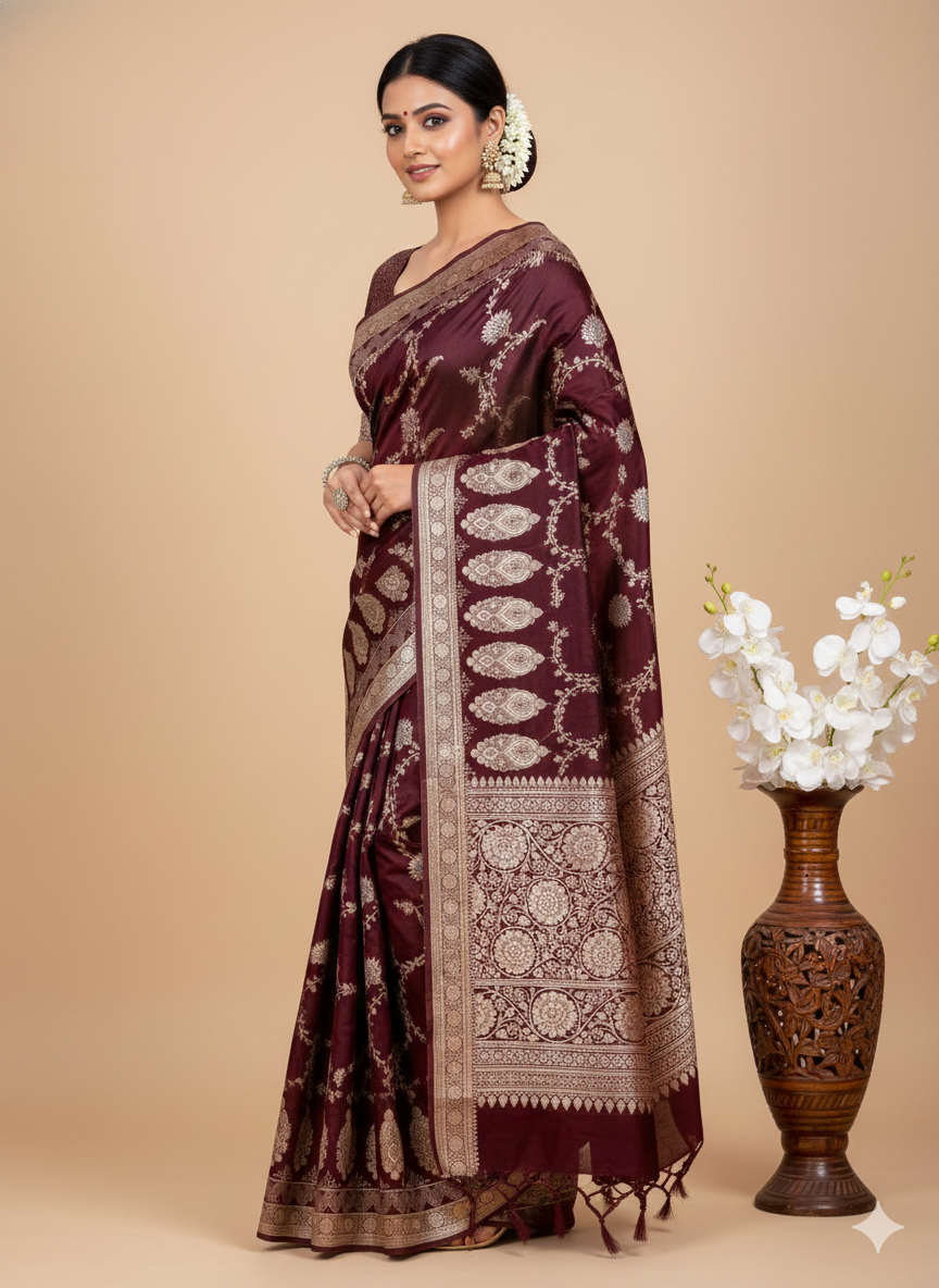 Mashru Silk Meena Jall