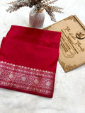 Banarasi Silk Ganga Jamuna Plain Rich Pallu