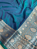 Banarasi Silk Ganga Jamuna Plain Rich Pallu