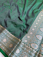Banarasi Silk Ganga Jamuna Plain Rich Pallu