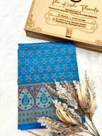 Saree Banarasi Pashmina Weaving Blue