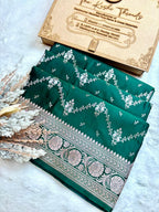 Saree Mashru Silk Laheria Meenakari