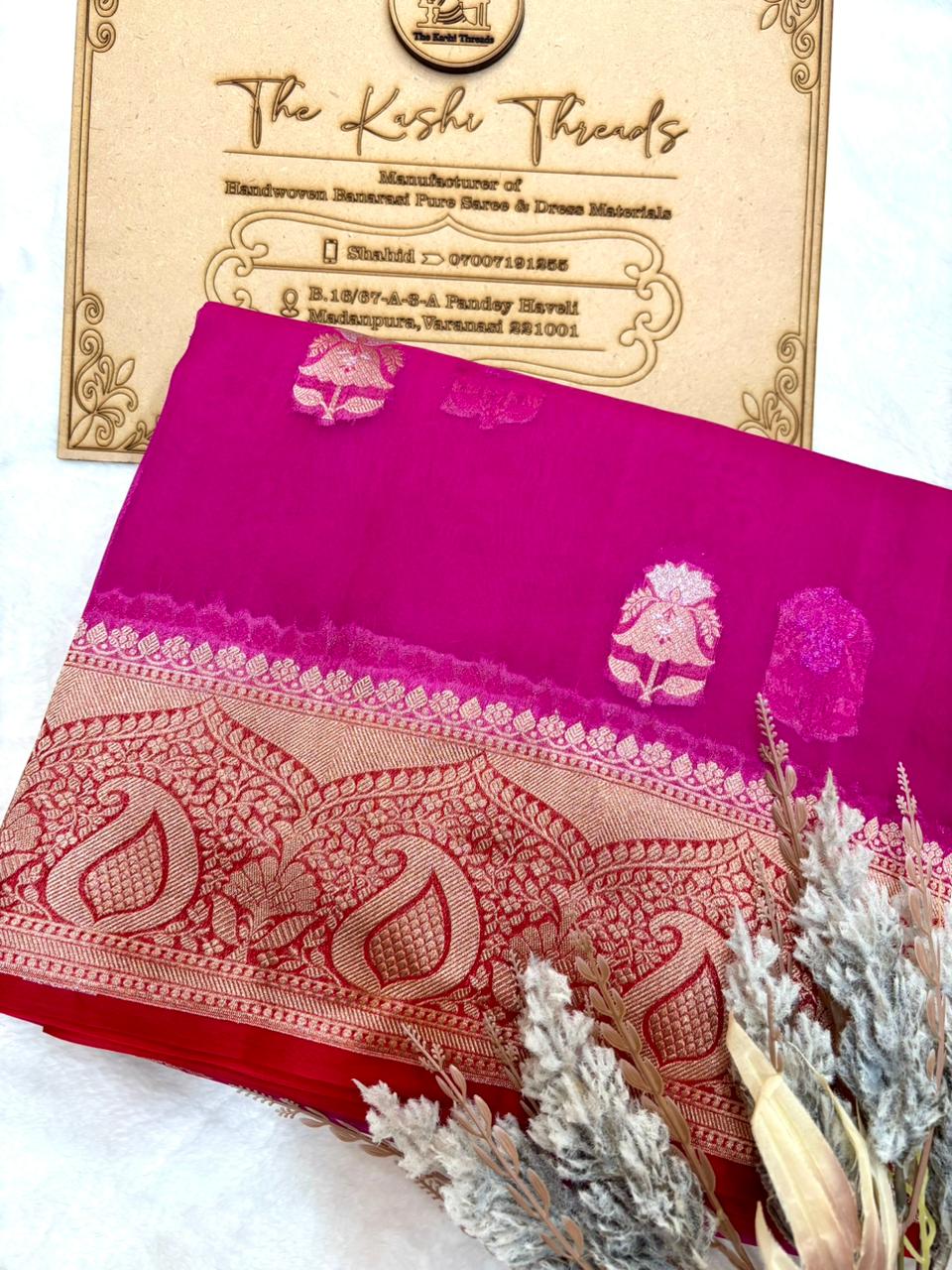 Saree Pure  Banarasi Kora Silk