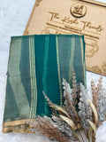 Saree Pure Kora Rangkat Stripe