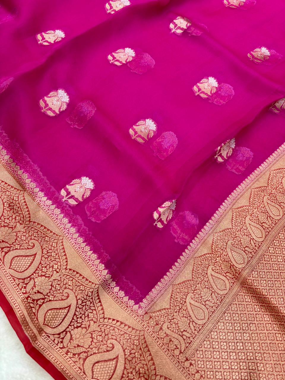 Saree Pure  Banarasi Kora Silk