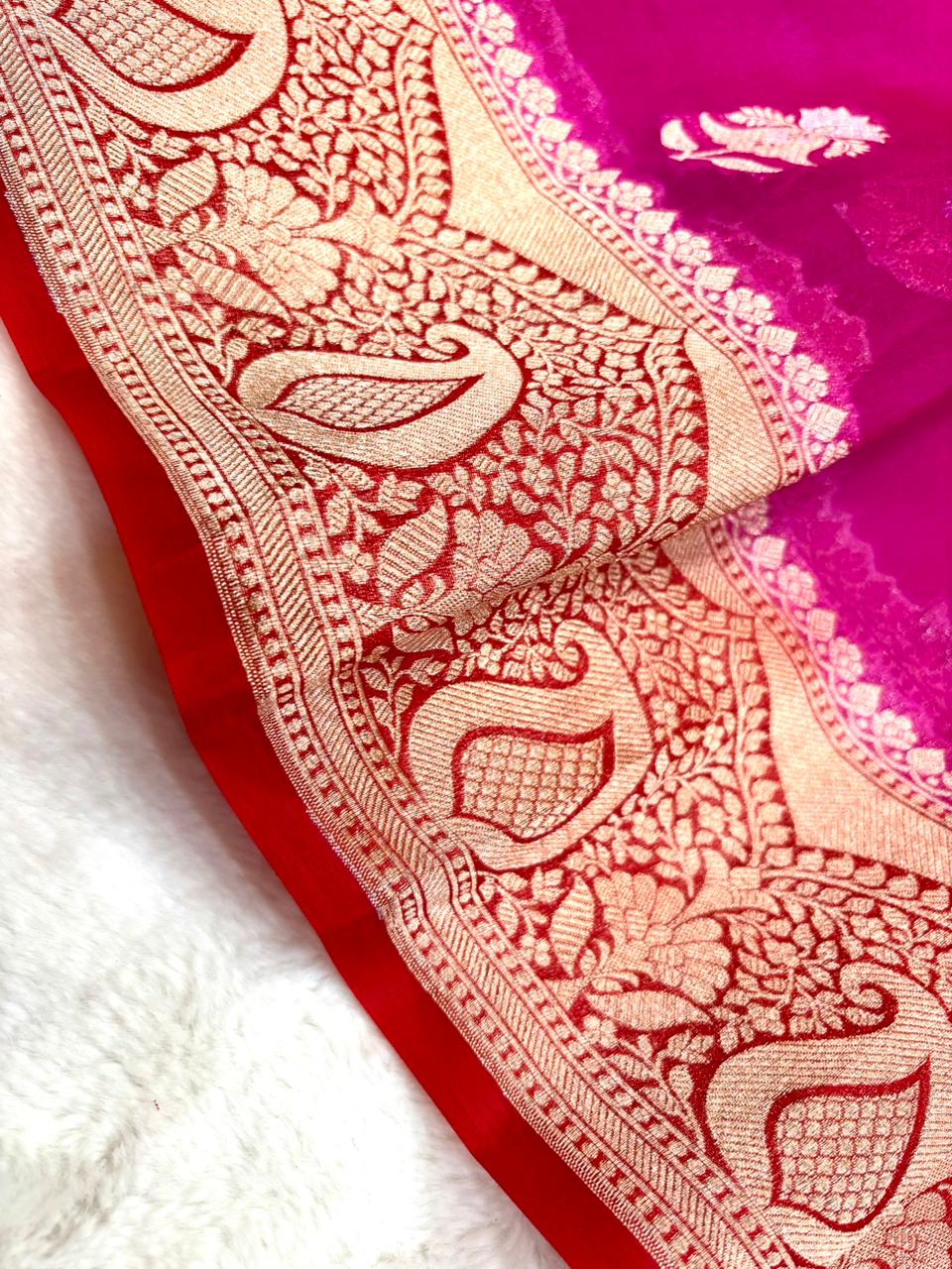 Saree Pure  Banarasi Kora Silk