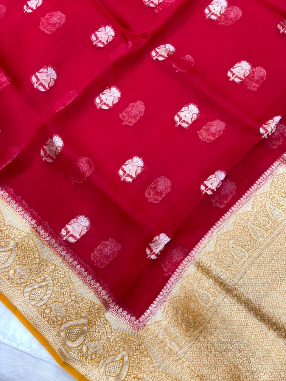 Saree Pure  Banarasi Kora Silk