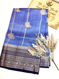 Saree Raw Mango Stripe Buta Meenakari
