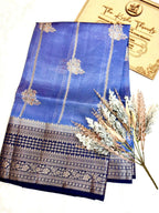 Saree Raw Mango Stripe Buta Meenakari