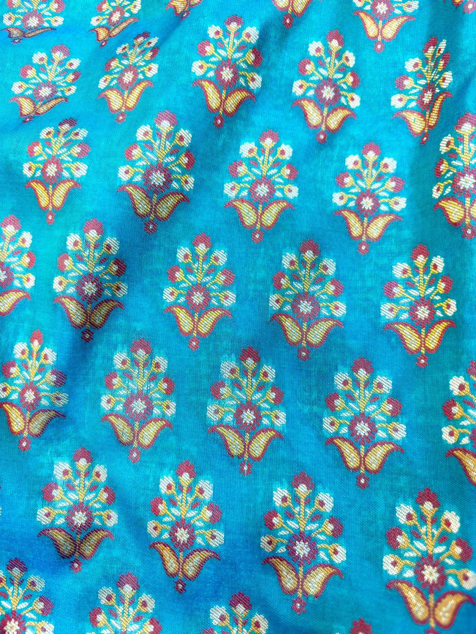 Saree Banarasi Pashmina Weaving Blue