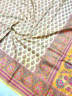 Saree Banarasi Pashmina Weaving Blue