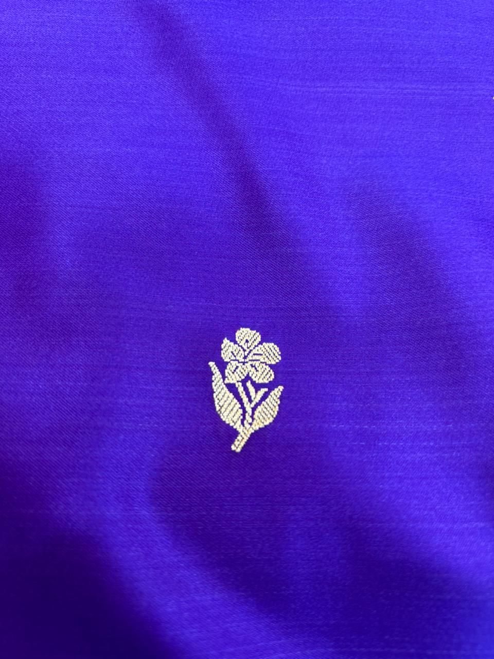Mahru Silk SmallSaree  Buti Royal Blue