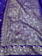 Mahru Silk SmallSaree  Buti Royal Blue