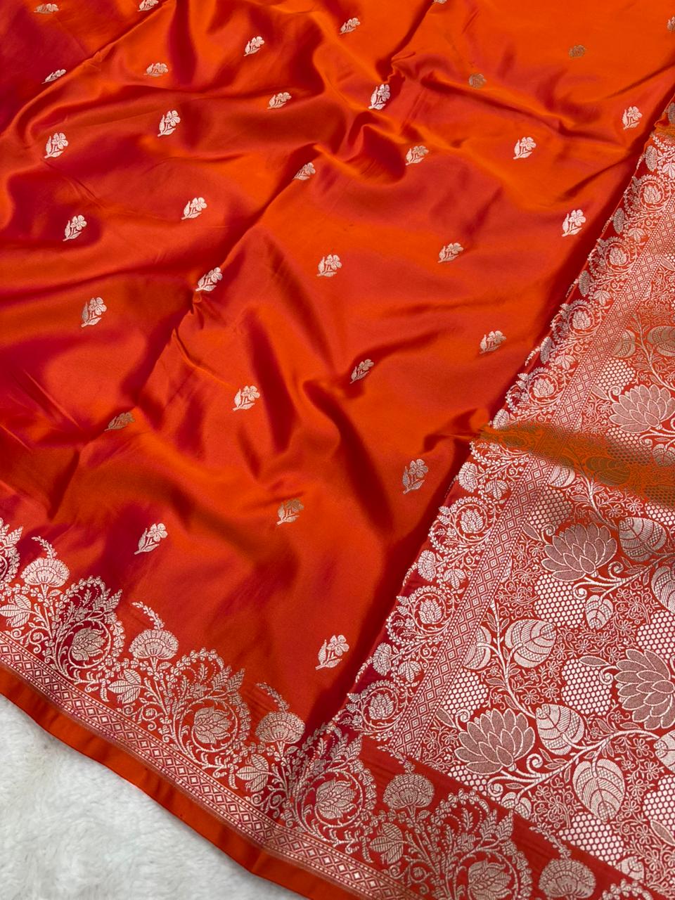 Mahru Silk SmallSaree  Buti Royal Blue
