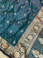 Saree Mahsru Silk Buti Wine