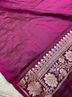 Saree Mahsru Silk Buti Wine