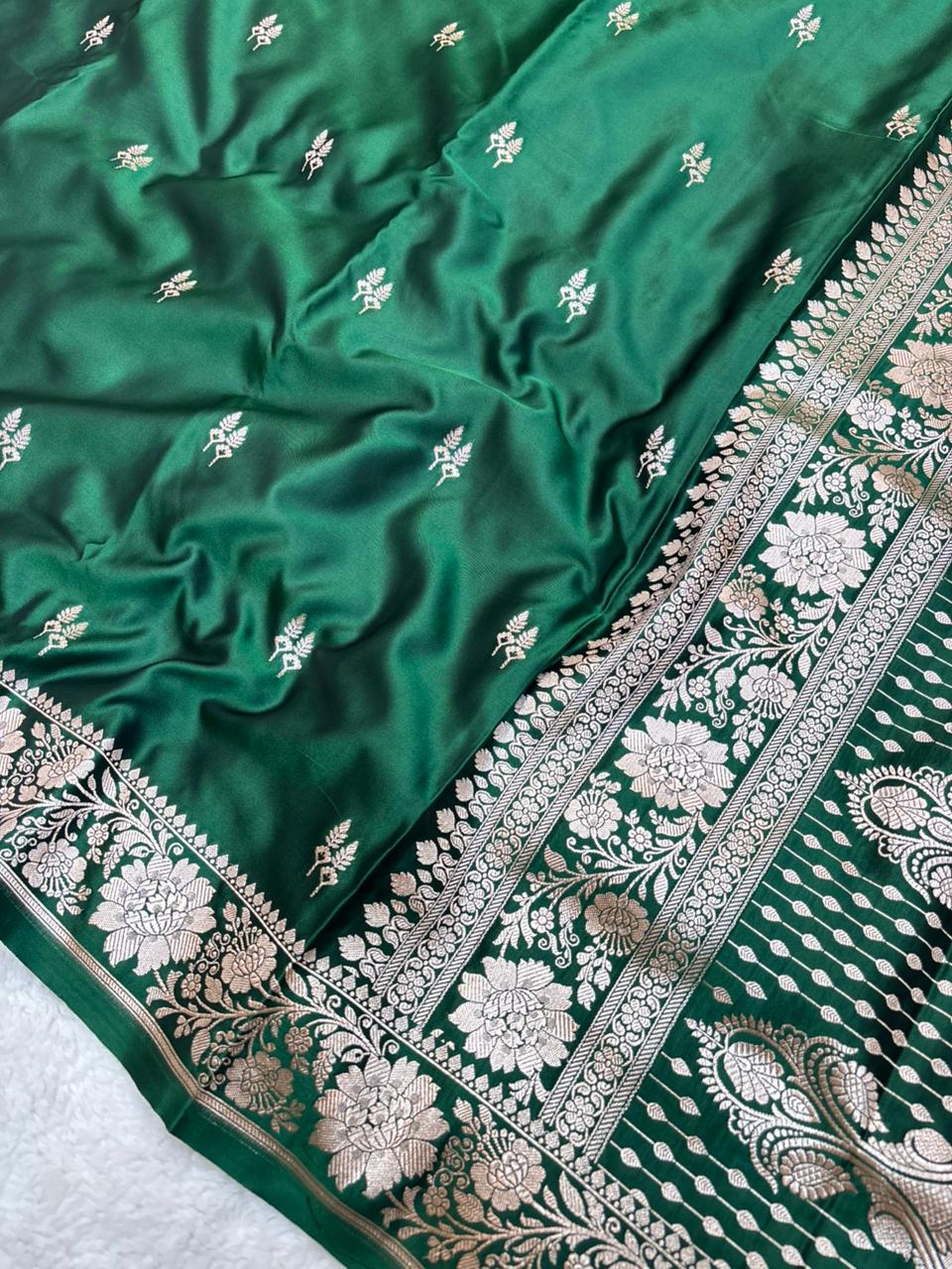 Saree Mahsru Silk Buti Wine