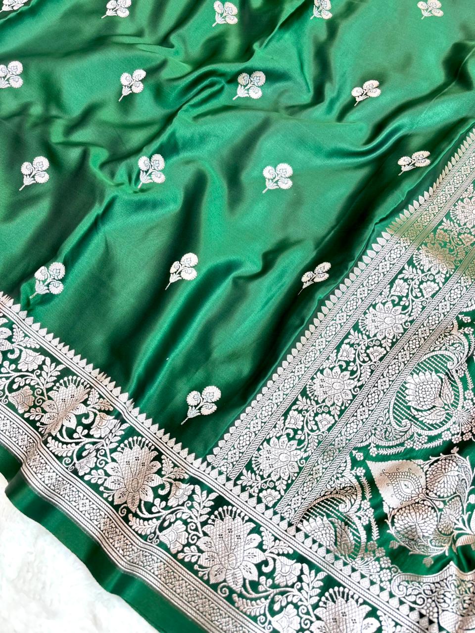 Saree Mashru Buti Meenakari