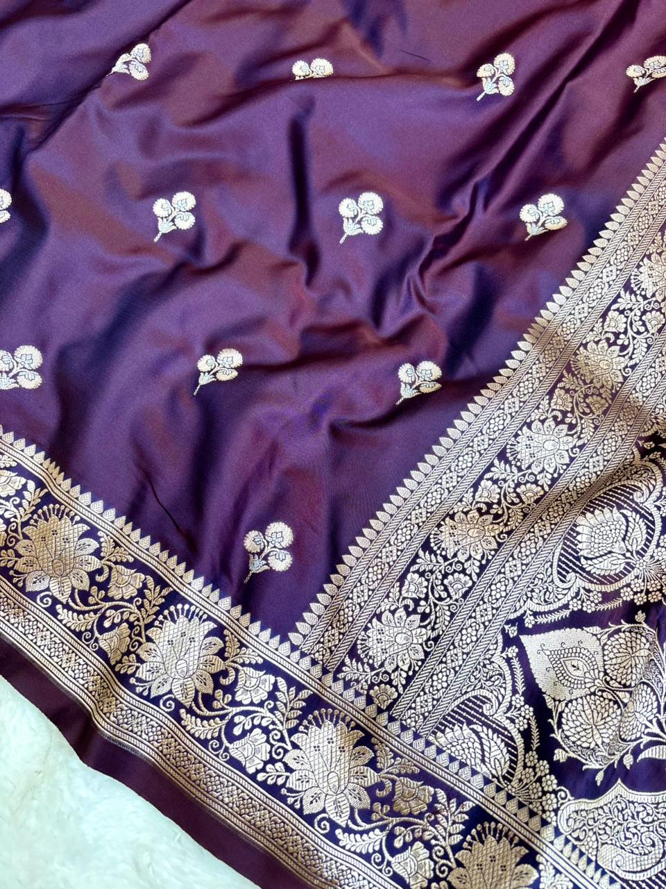 Saree Mashru Buti Meenakari