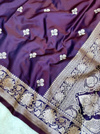 Saree Mashru Buti Meenakari