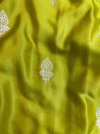 Saree Mashru Silk Buti Skirt Border