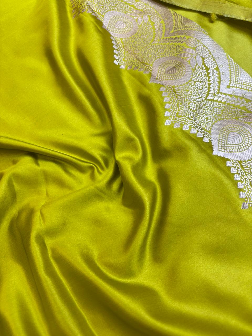 Saree Mashru Silk Buti Skirt Border