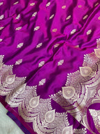 Saree Mashru Silk Buti Skirt Border