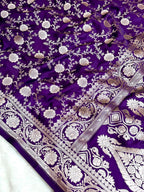Saree Mashru Silk Jaal