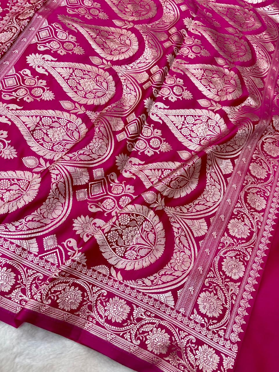 Saree Mashru Silk Jaal