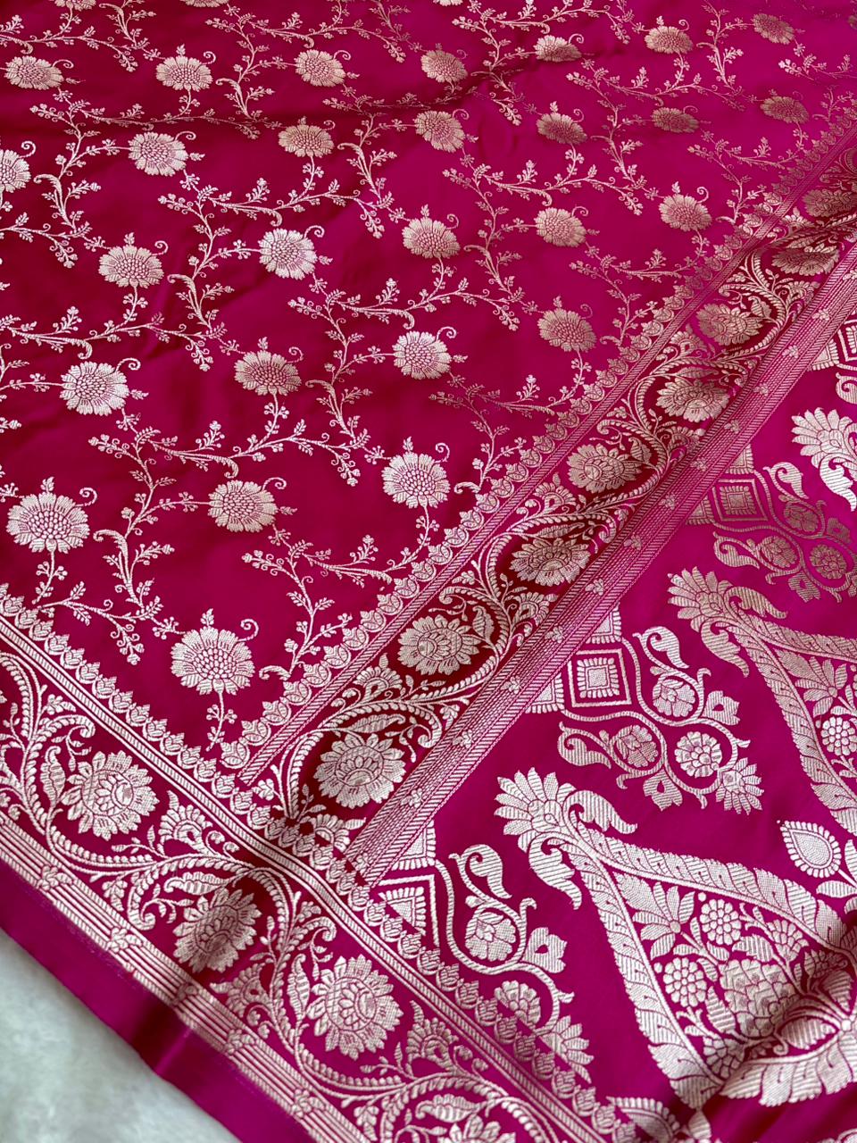 Saree Mashru Silk Jaal