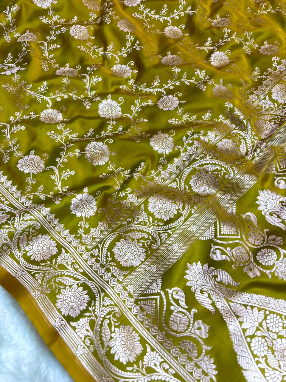 Saree Mashru Silk Jaal