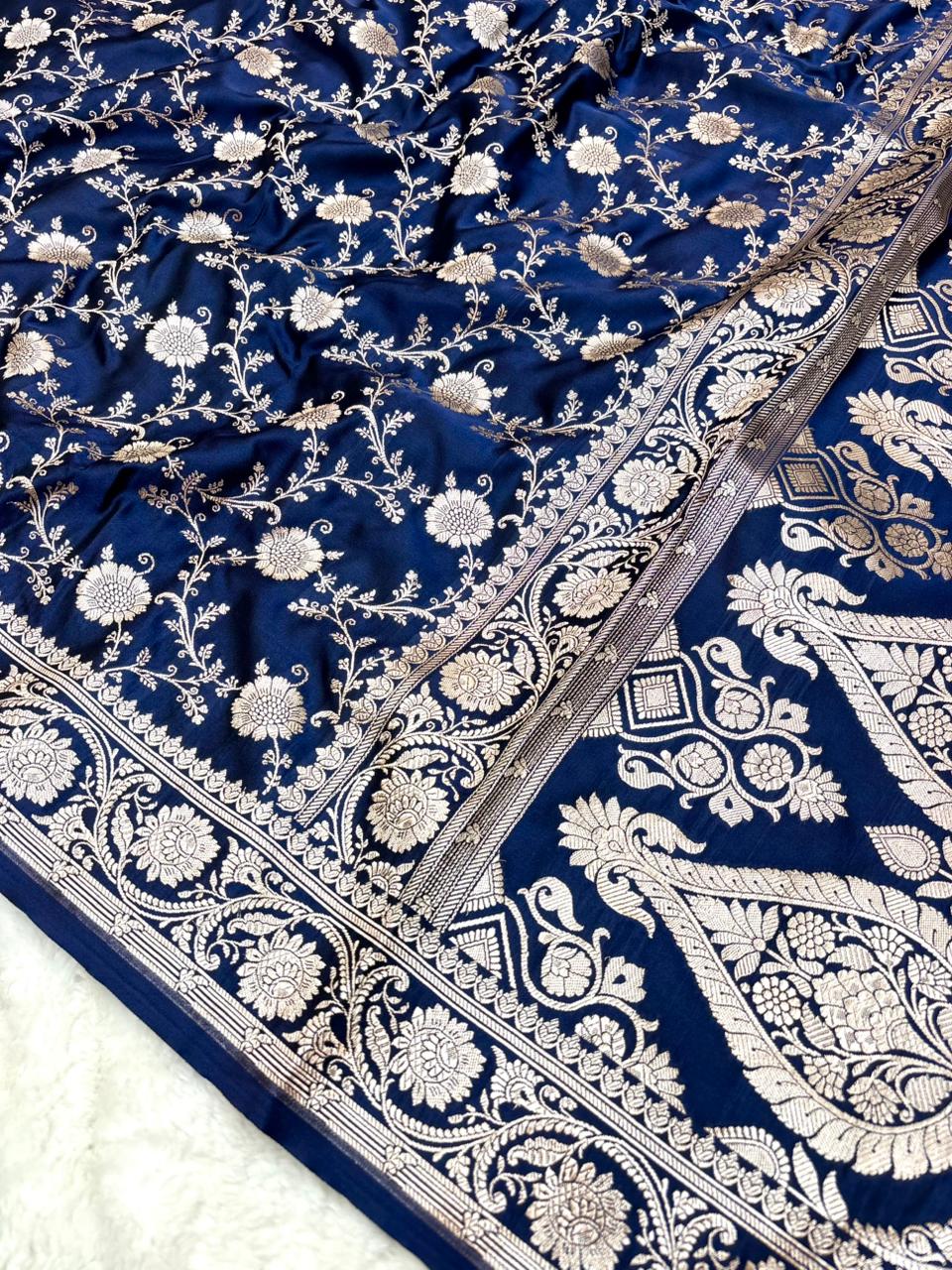 Saree Mashru Silk Jaal