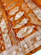 Saree Mashru Silk Jaal & Buti