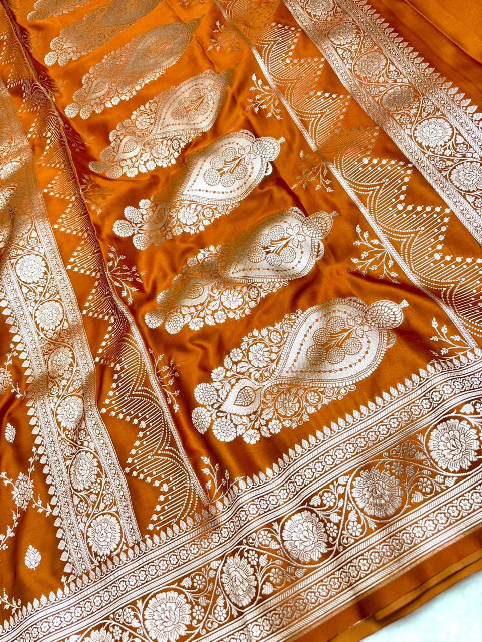 Saree Mashru Silk Jaal & Buti