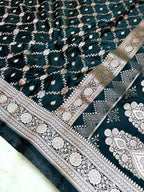 Saree Mashru Silk Jaal & Buti