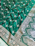 Saree Mashru Silk Laheria Meenakari