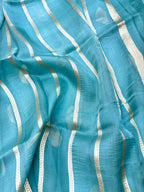 Saree Pure Banarasi Kora Silk borderless buta