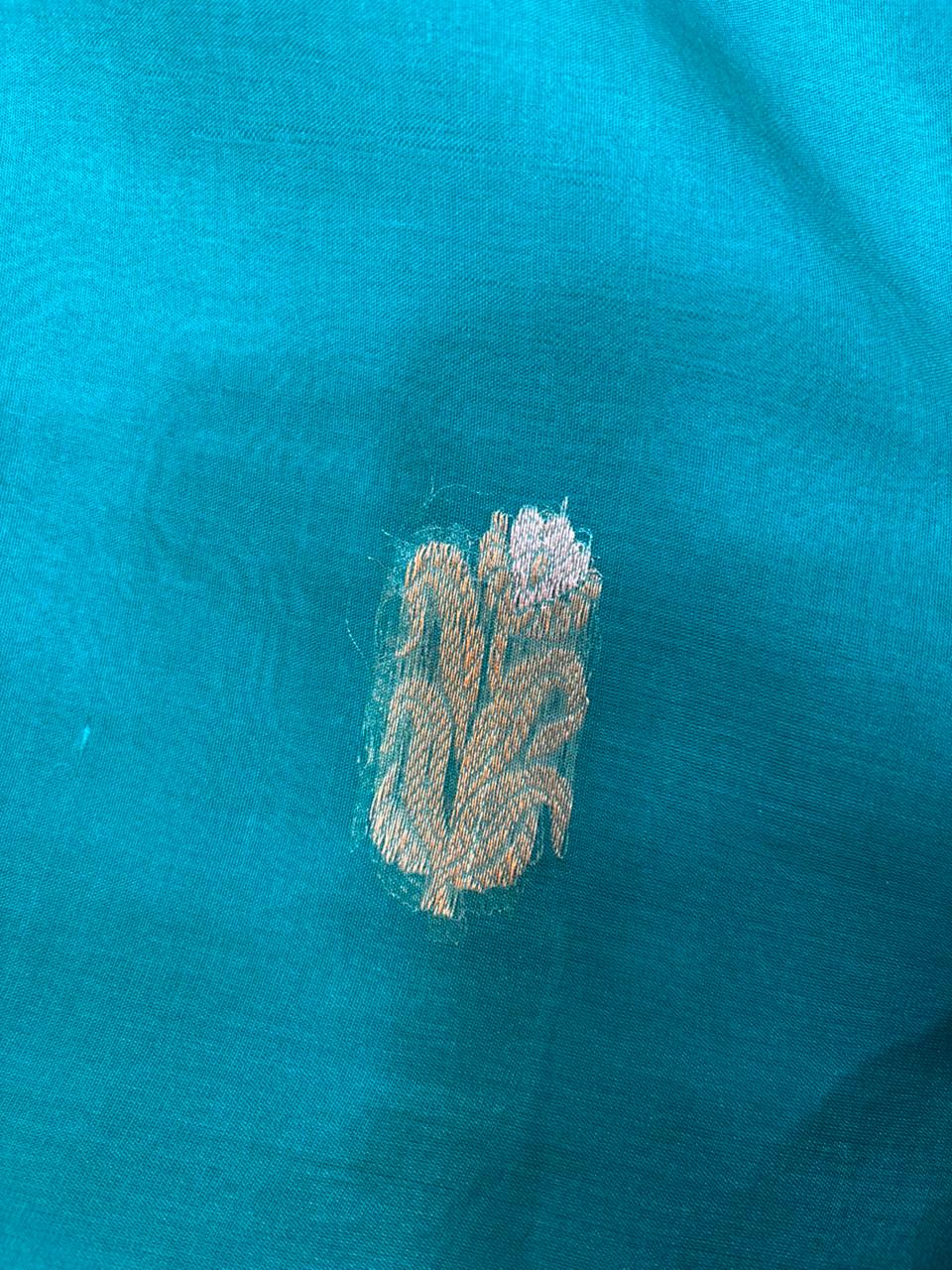 Saree Pure Kora Meena Buta Blue