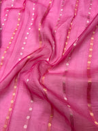 Saree Pure Kora Meena Buta Rani