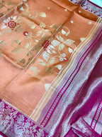 Saree Raw Mango Center Design Meenakari