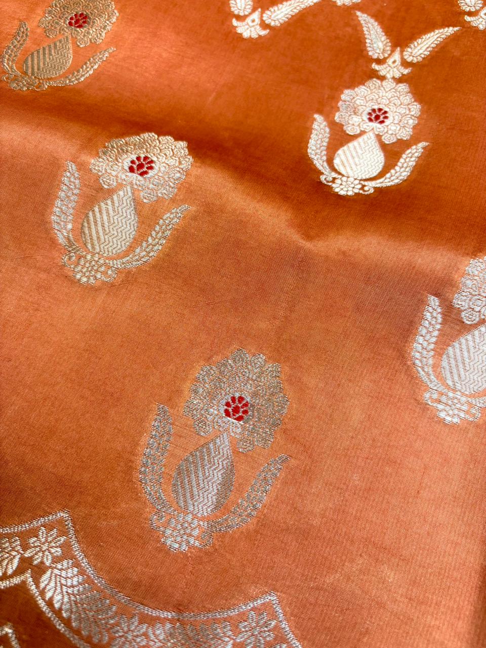 Saree Raw Mango Skirt Meenakari Buti