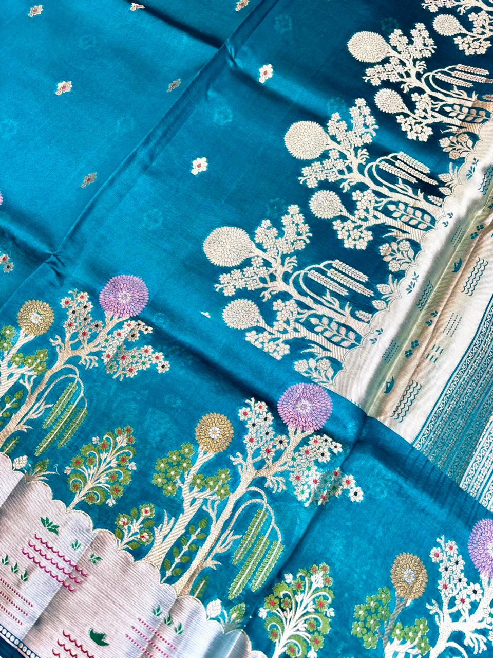 Saree Raw Mango Tree Meenakari