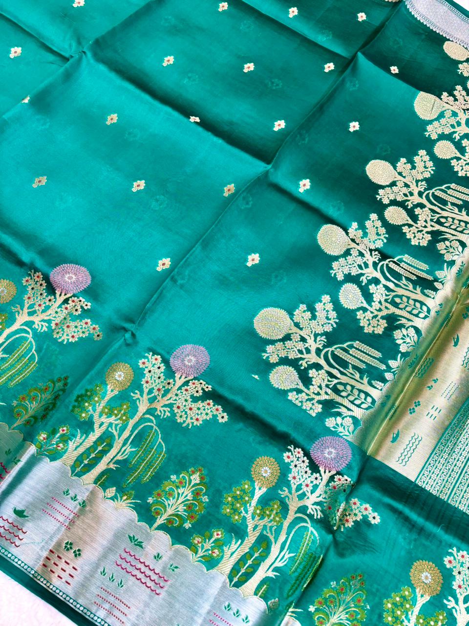 Saree Raw Mango Tree Meenakari