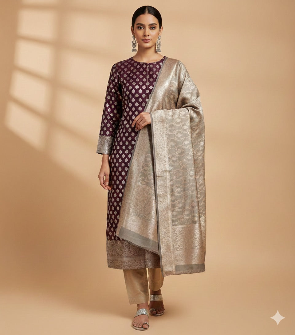 Banarasi Silk Suit Set