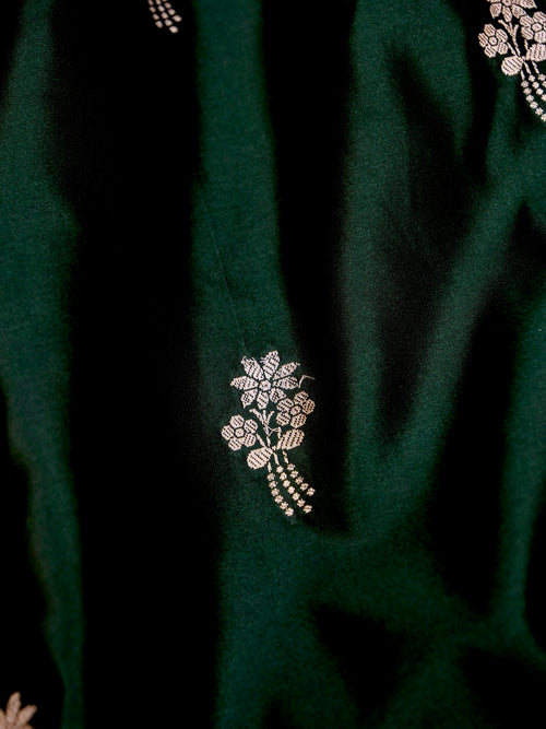 Banarasi Mashru Silk in green