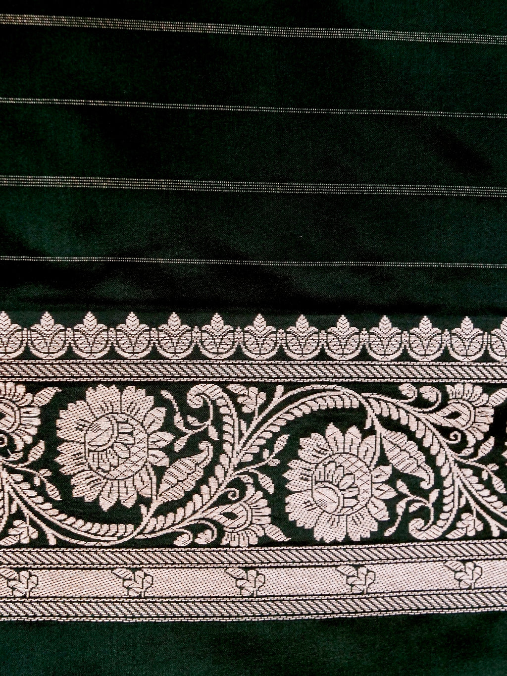Banarasi Mashru Silk in green