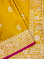 Banarasi Mashru Silk in Yellow