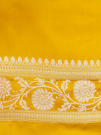 Banarasi Mashru Silk in Yellow