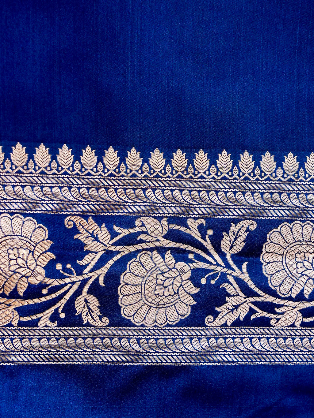 Banarasi Mashru Silk in royal Blue