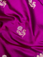 Banarasi Mashru Silk in Magenta